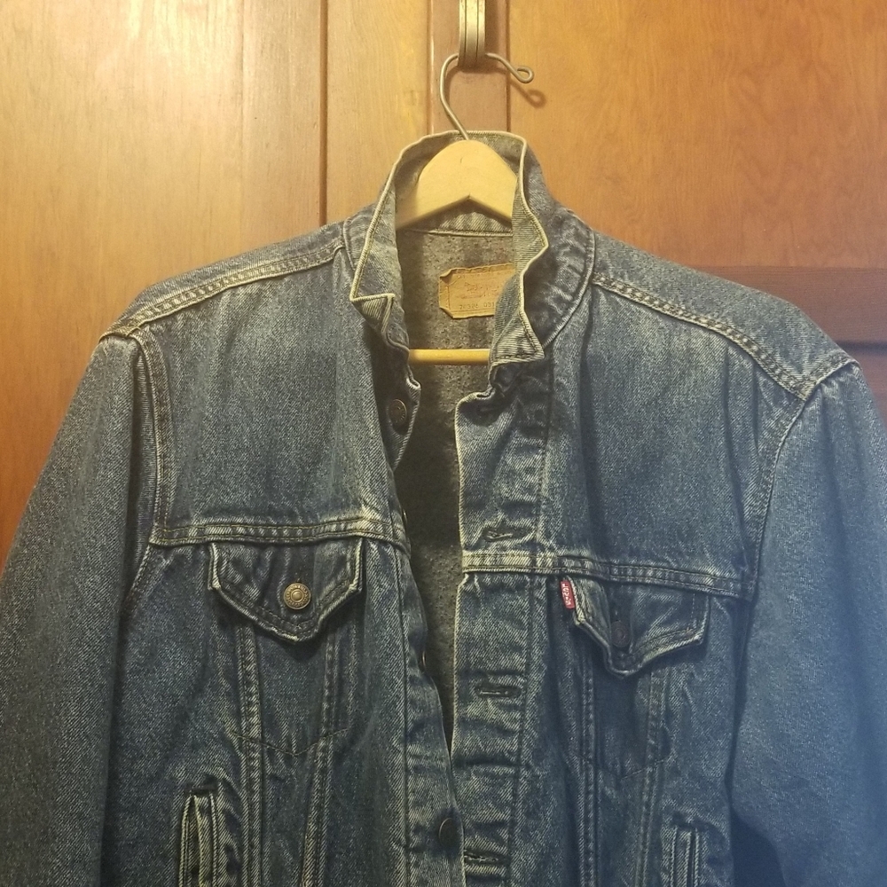 Vntg. Levi's 527 Trucker Blanker Lined Jacket - Picture 13 of 13